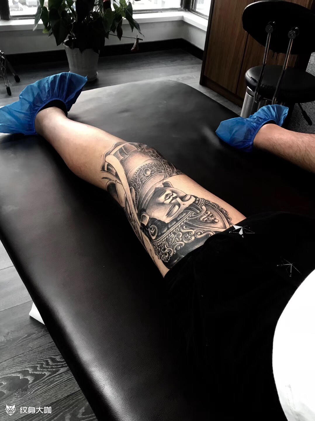 花腿_纹身图案手稿图片_张敏的纹身作品集