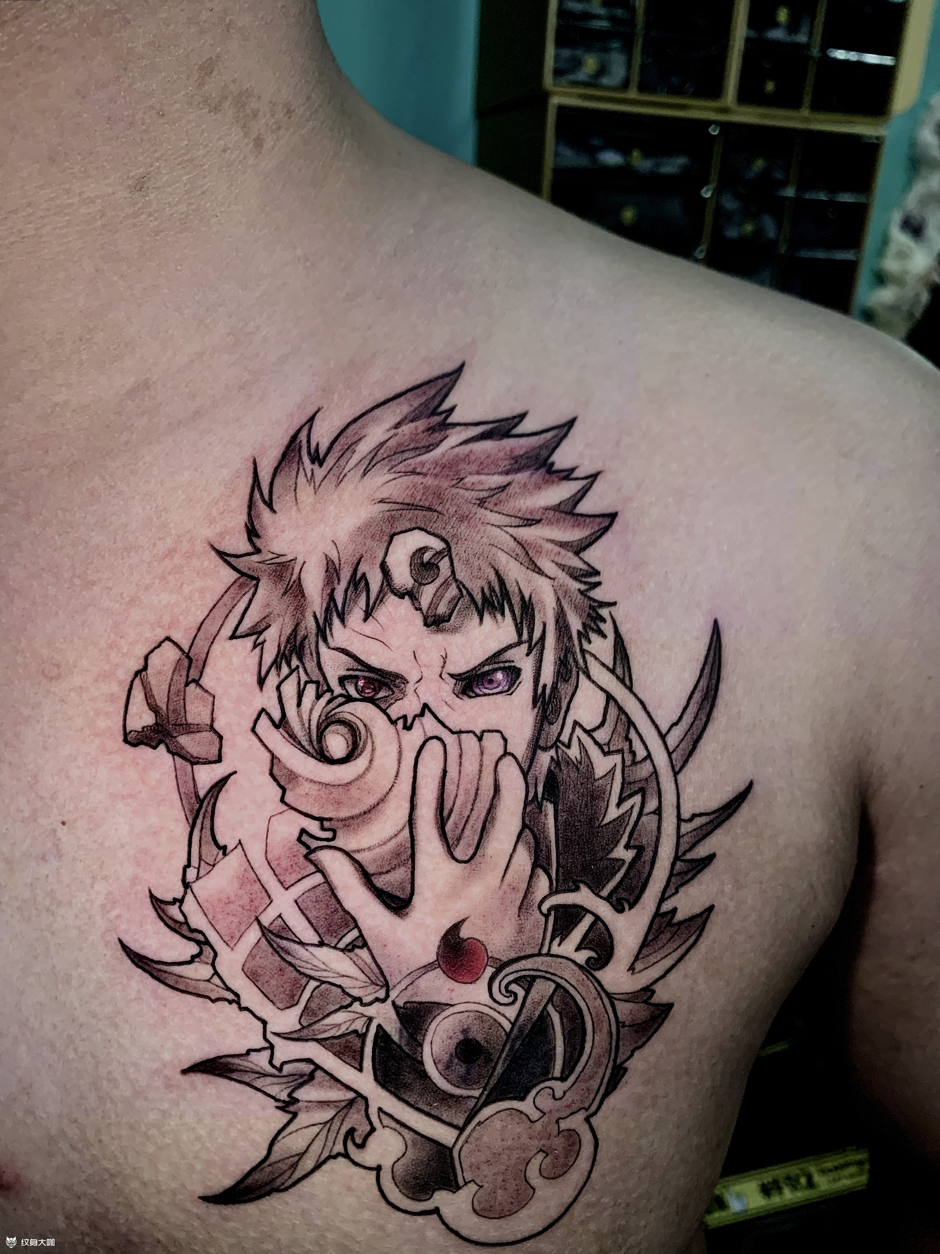 带土_纹身图案手稿图片_覌正的纹身作品集