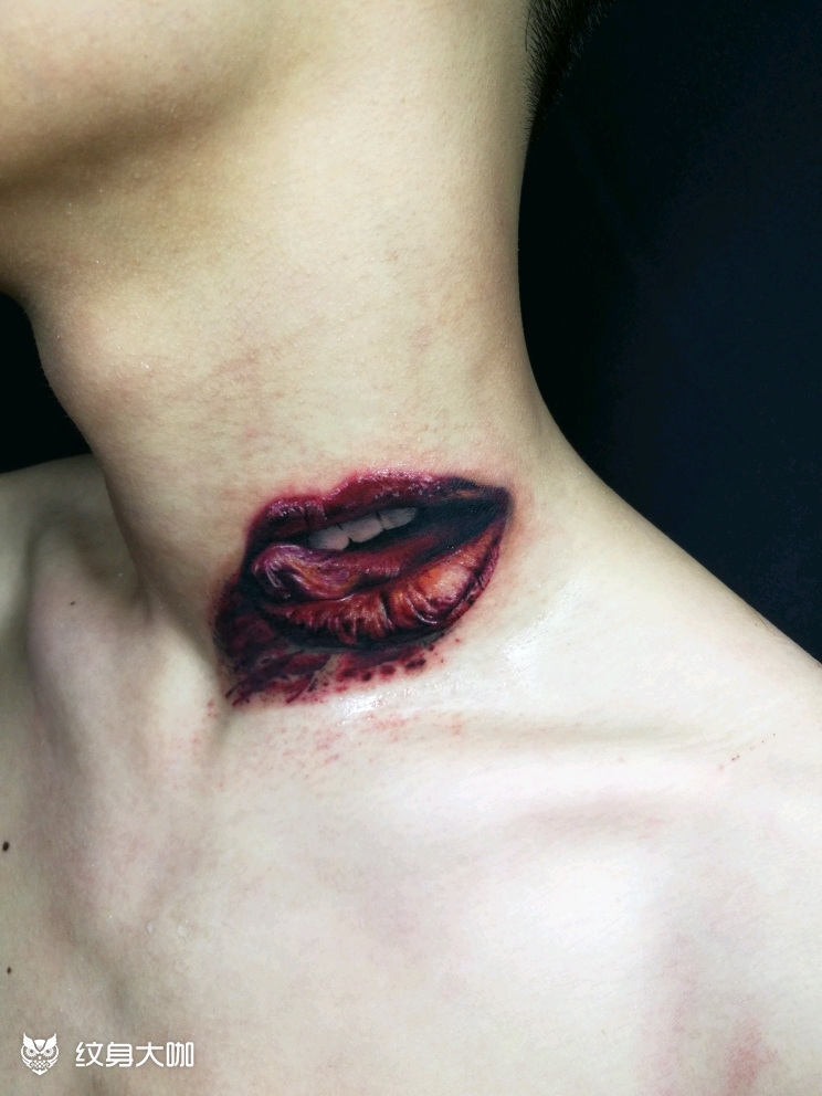性感小唇_纹身图案手稿图片_a印象的纹身作品集