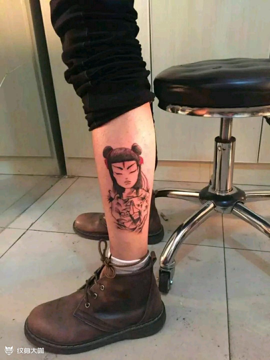 痛仰_纹身图案手稿图片_辣么阔耐的纹身作品集