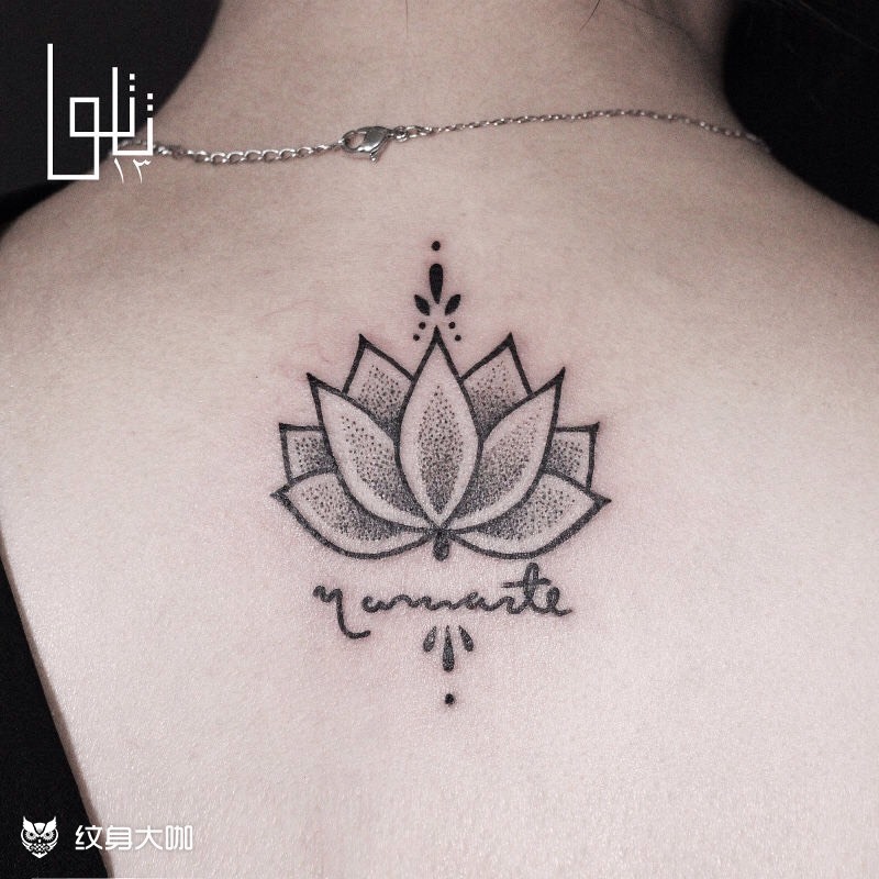 点线莲花_纹身图案手稿图片_nidtat din的纹身作品集