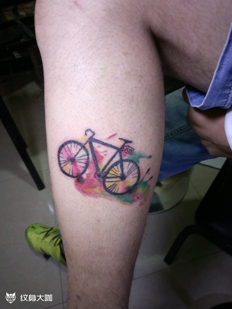 自行车04_纹身图案手稿图片_岁月丶刺青的纹身作品集