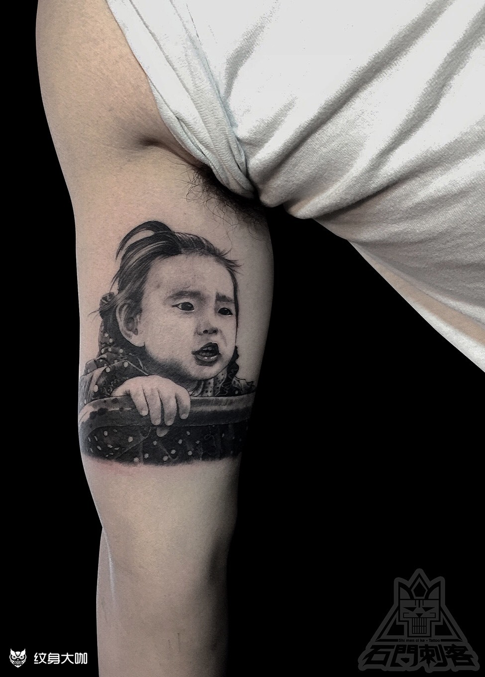 小女孩_纹身图案手稿图片_徐飞龙的纹身作品集