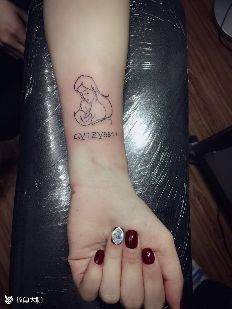 母爱_纹身图案手稿图片_云上的纹身作品集