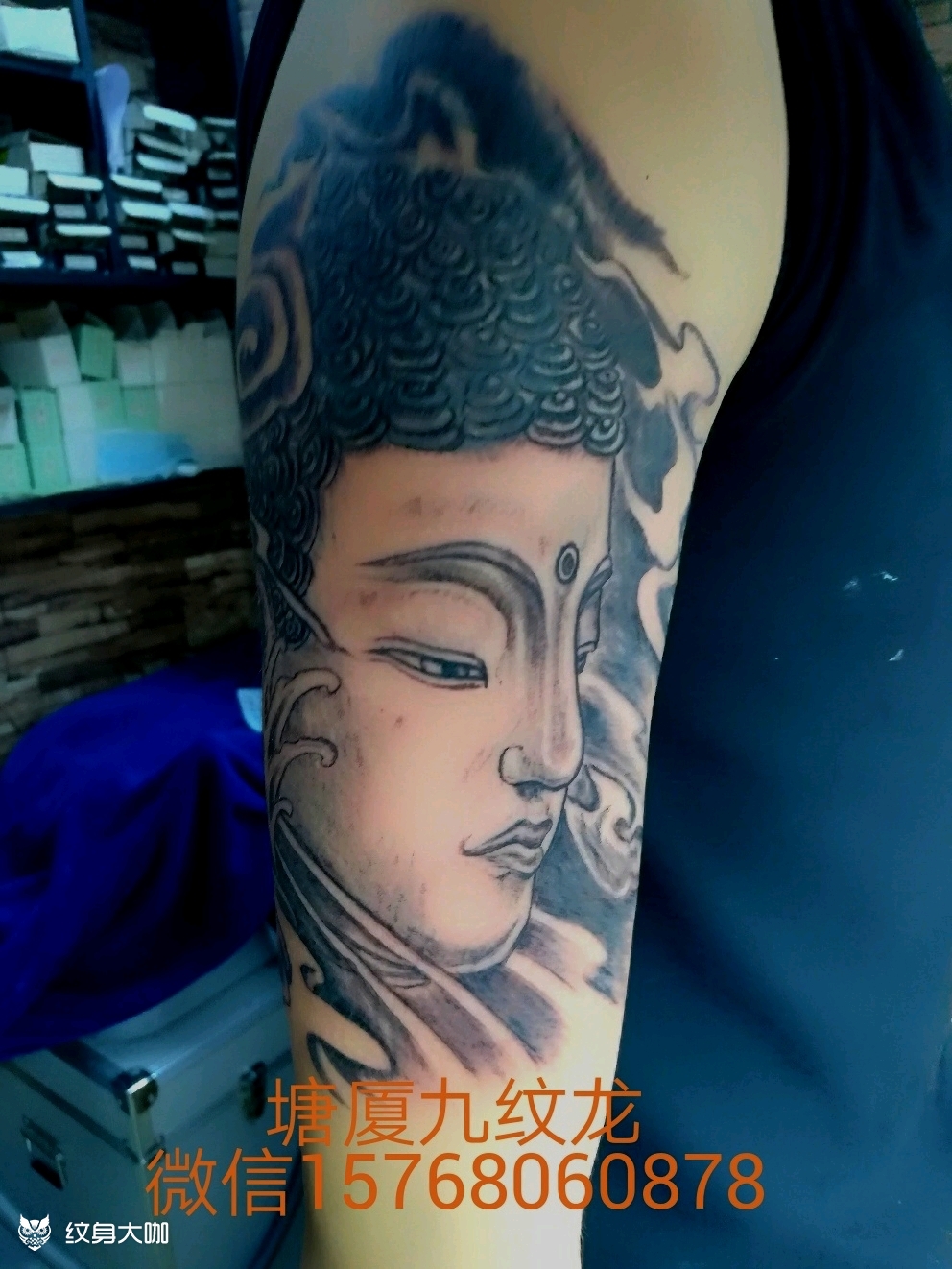 佛像_纹身图案手稿图片_九纹龙的纹身作品集