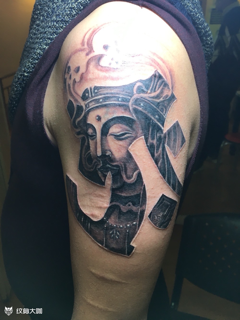 虚空藏菩萨_纹身图案手稿图片_忆创始人的纹身作品集