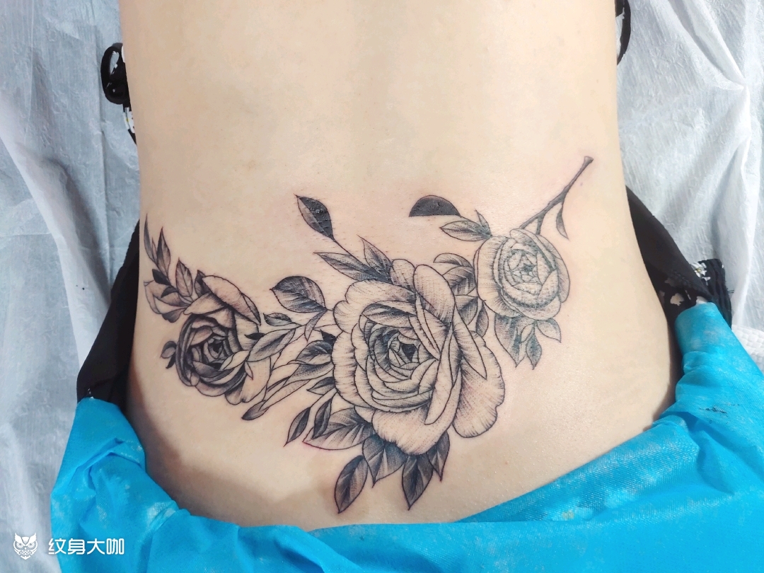 腰花_纹身图案手稿图片_jason的纹身作品集