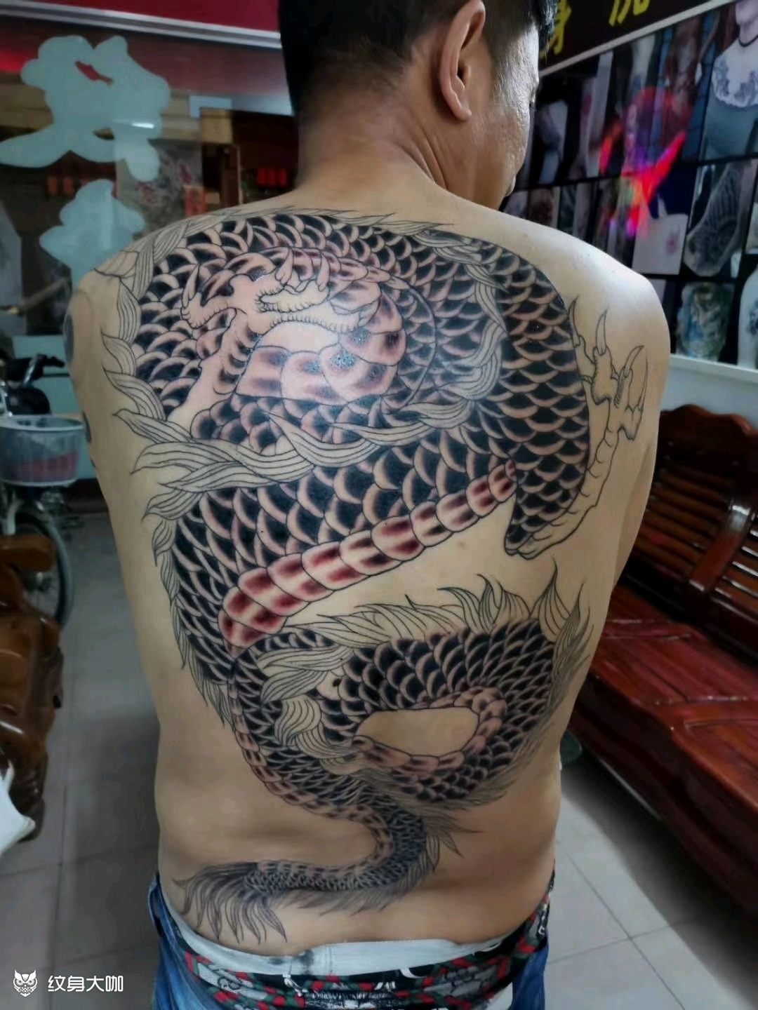 满背过肩龙,别人的,让各位大佬_纹身吧社区 - 纹身大咖