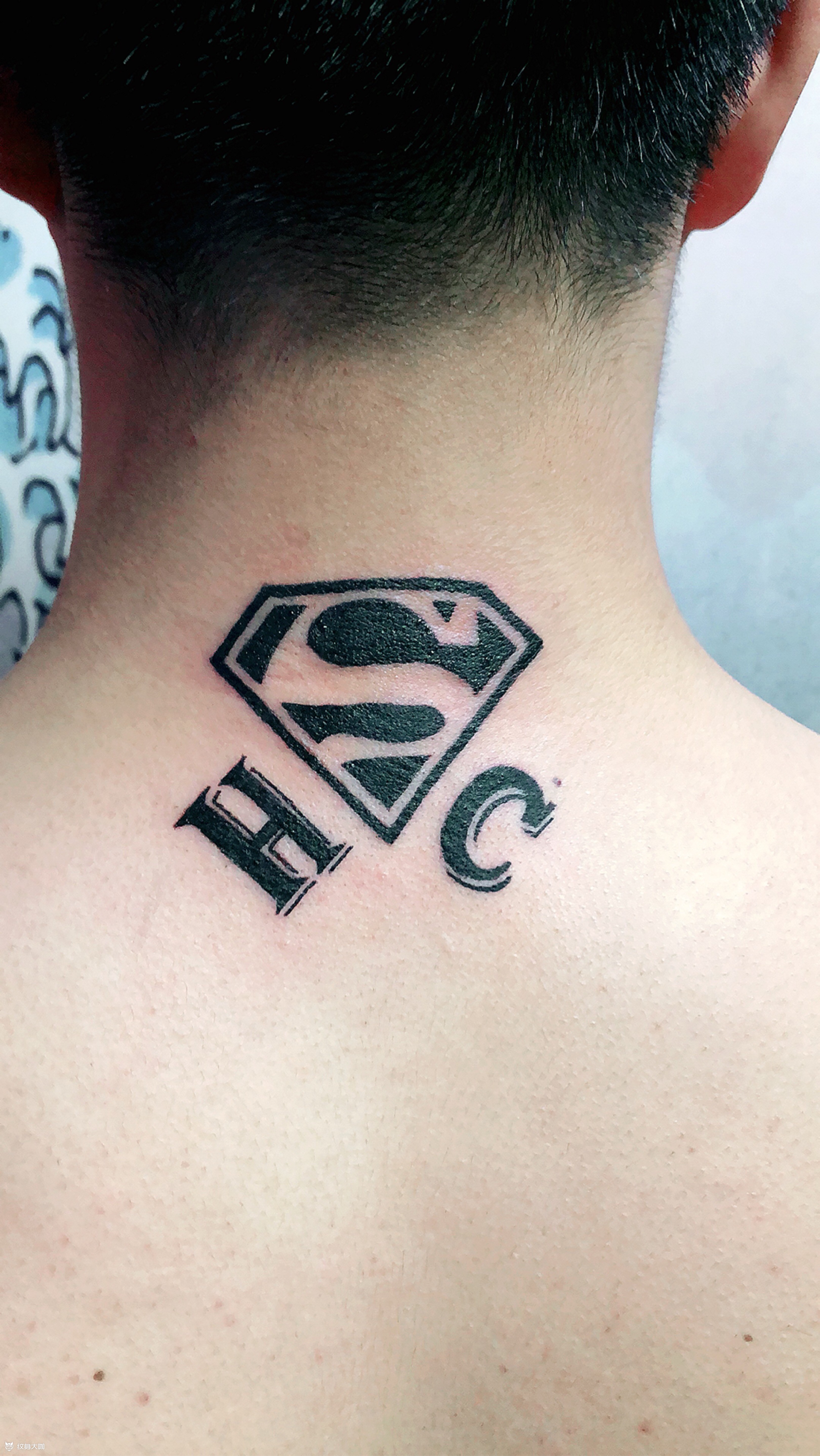 超人标志_纹身图案手稿图片_李兴yue的纹身作品集