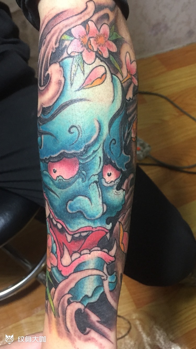 小臂般若_纹身图案手稿图片_明哥的纹身作品集