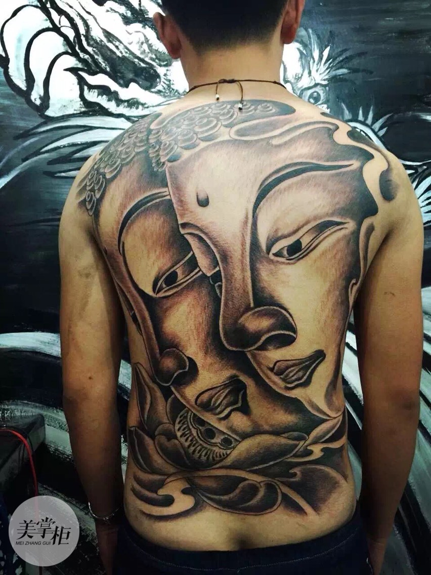 9899双面佛_纹身图案手稿图片_龙魂刺客的纹身作品集