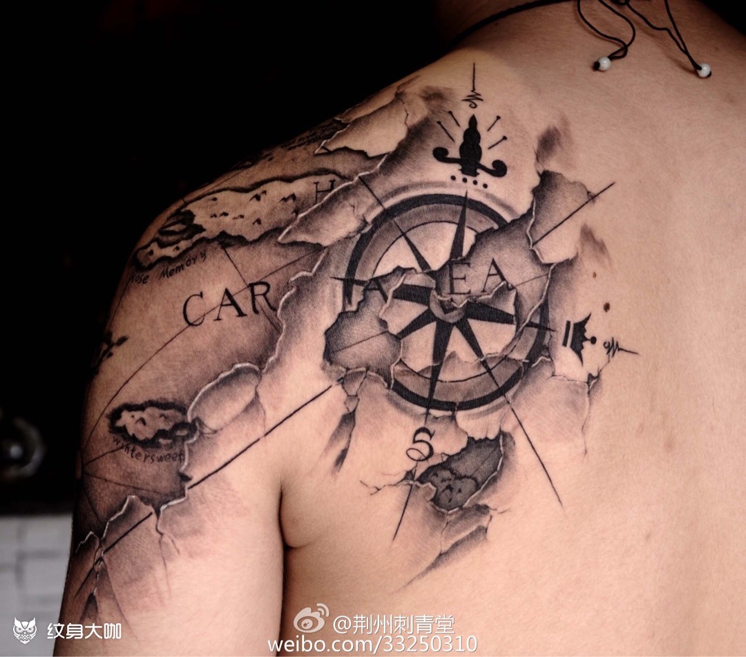 后半胛 地图 每座岛以家人命名_纹身吧社区 - 纹身大咖