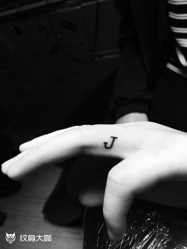 手指字母_纹身图案手稿图片_紫龙的纹身作品集