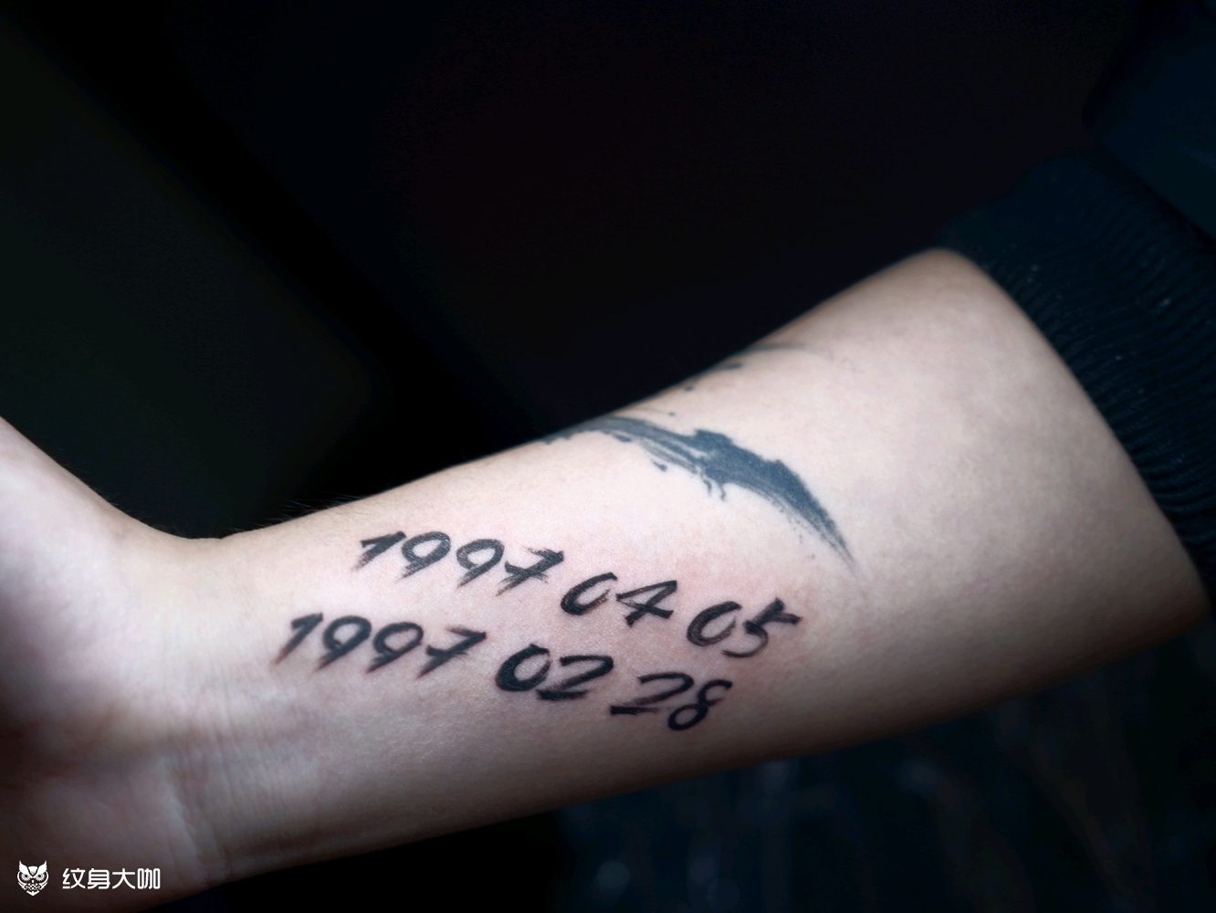 生日数字_纹身图案手稿图片_随蓝的纹身作品集