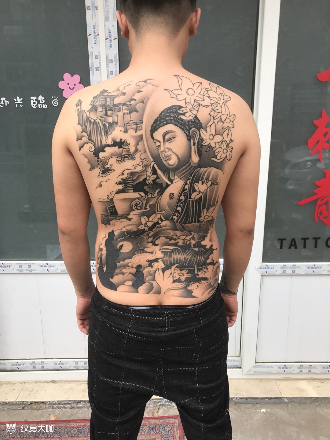大日如来_纹身图案手稿图片_初代雕云川一门61云镹的纹身作品集