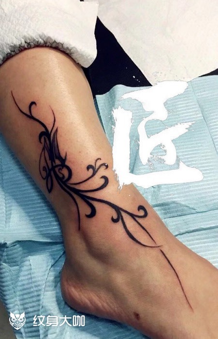 小腿图腾集_纹身图案手稿图片_于雪冰的纹身作品集