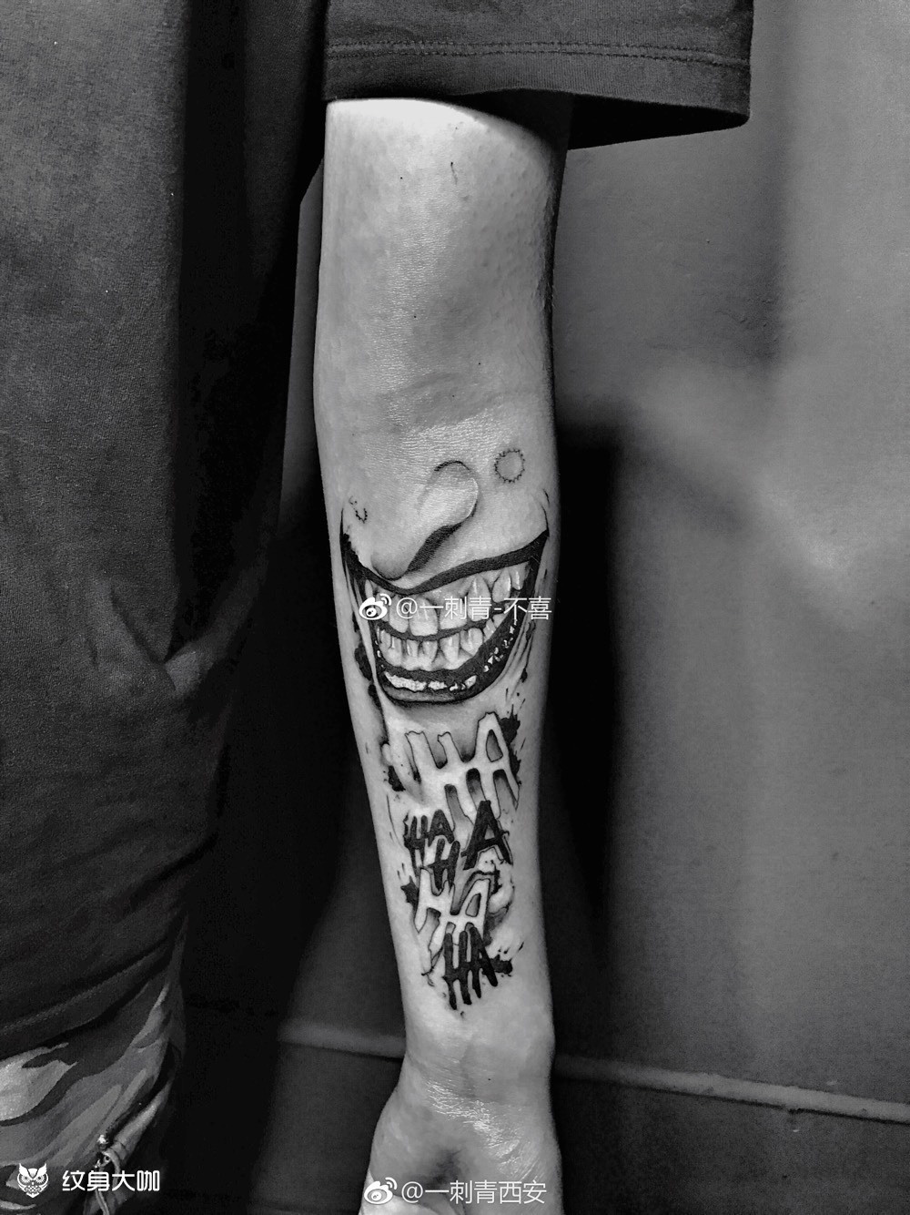 hahaha_纹身图案手稿图片_不喜的纹身作品集