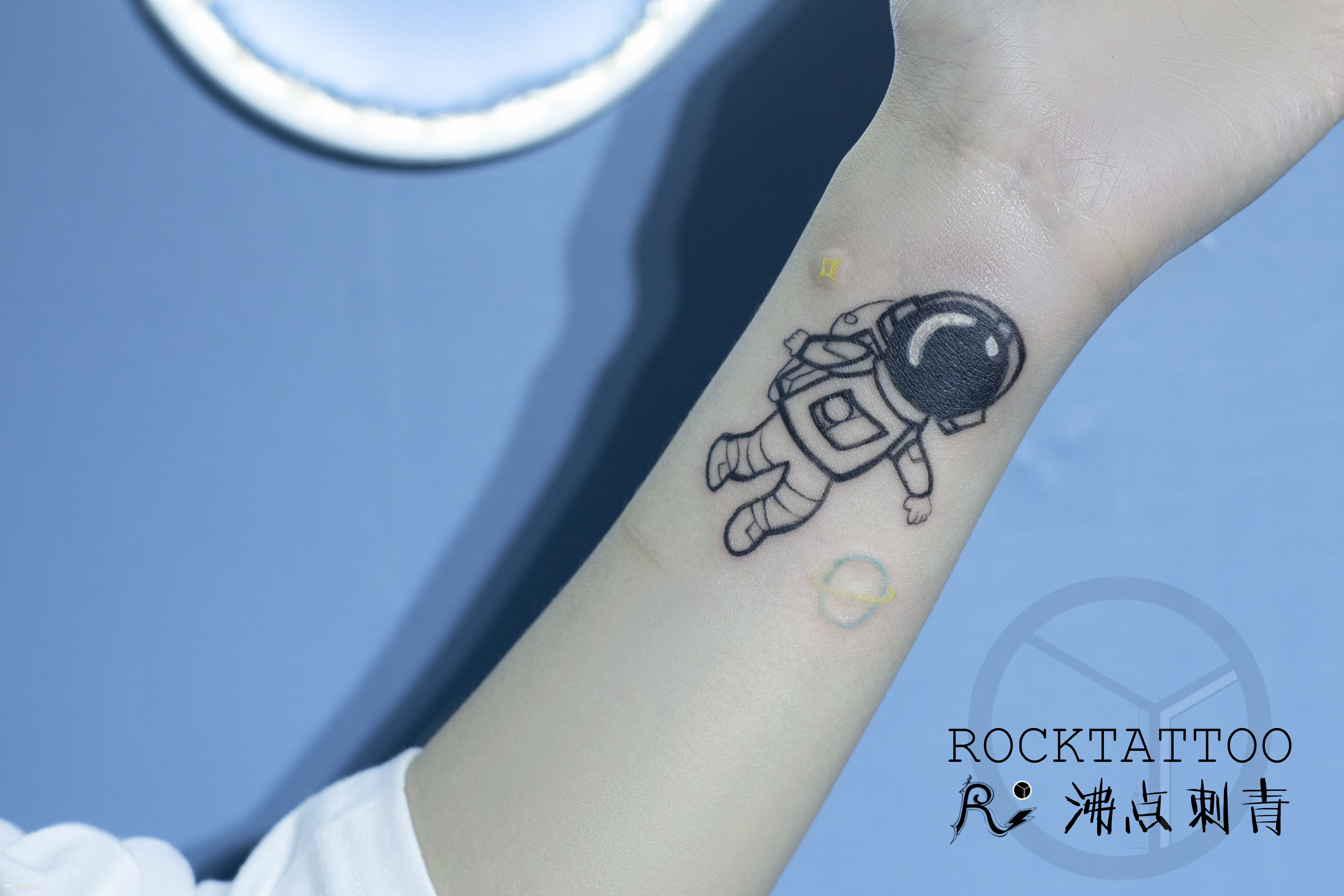 宇航员_纹身图案手稿图片_益达s的纹身作品集