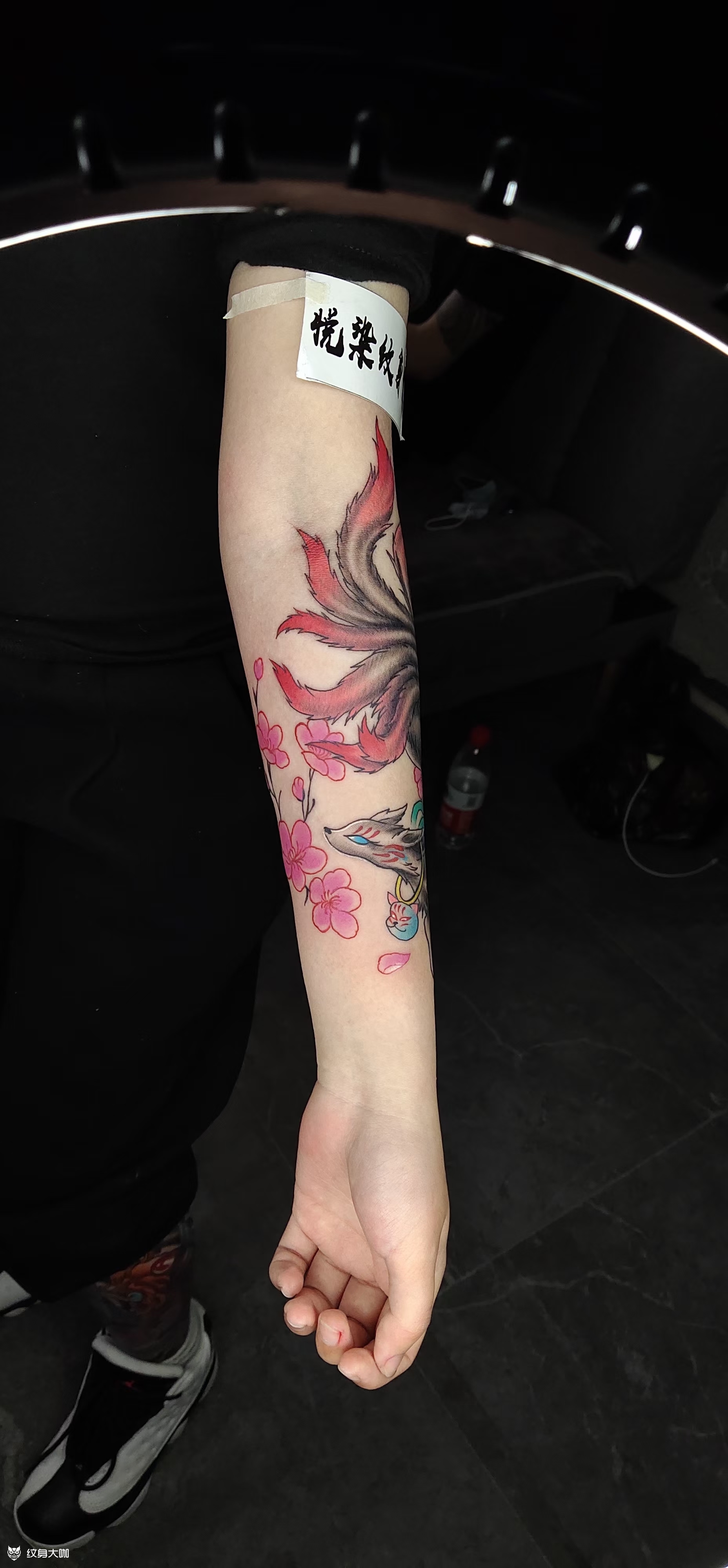 九尾狐_纹身图案手稿图片_孙萍悦的纹身作品集