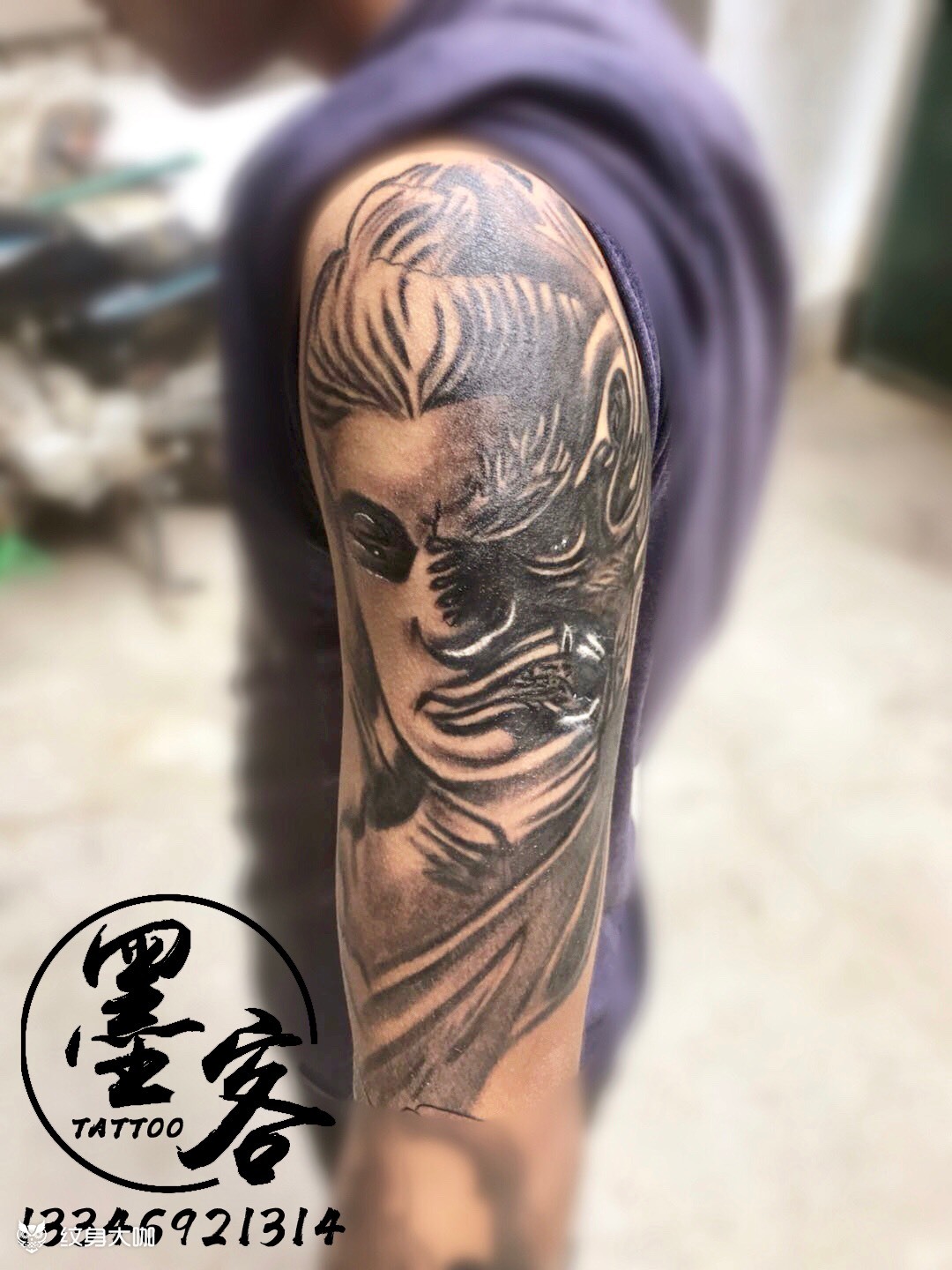 善恶_纹身图案手稿图片_李浩楠的纹身作品集