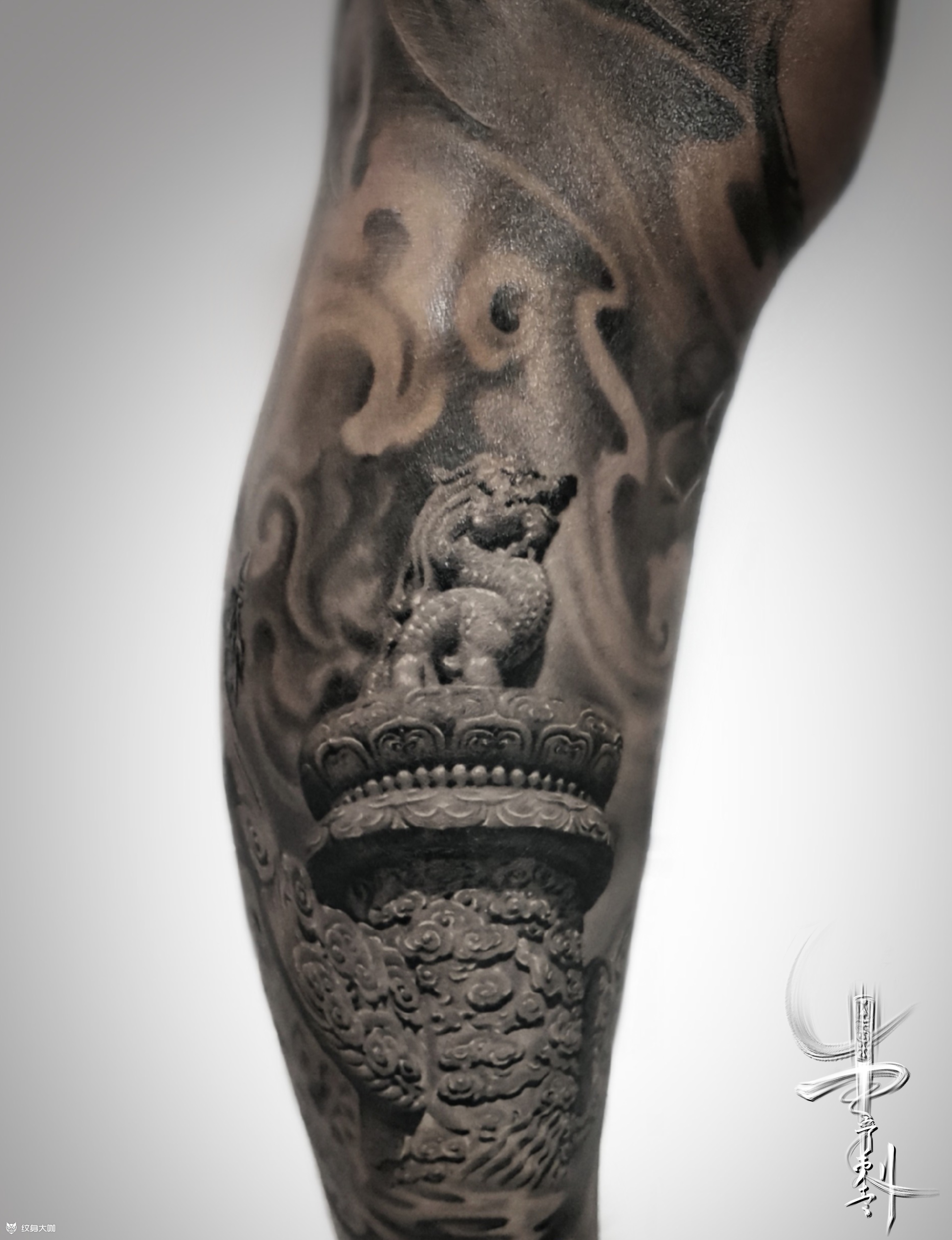 华表_纹身图案手稿图片_曹宁的纹身作品集