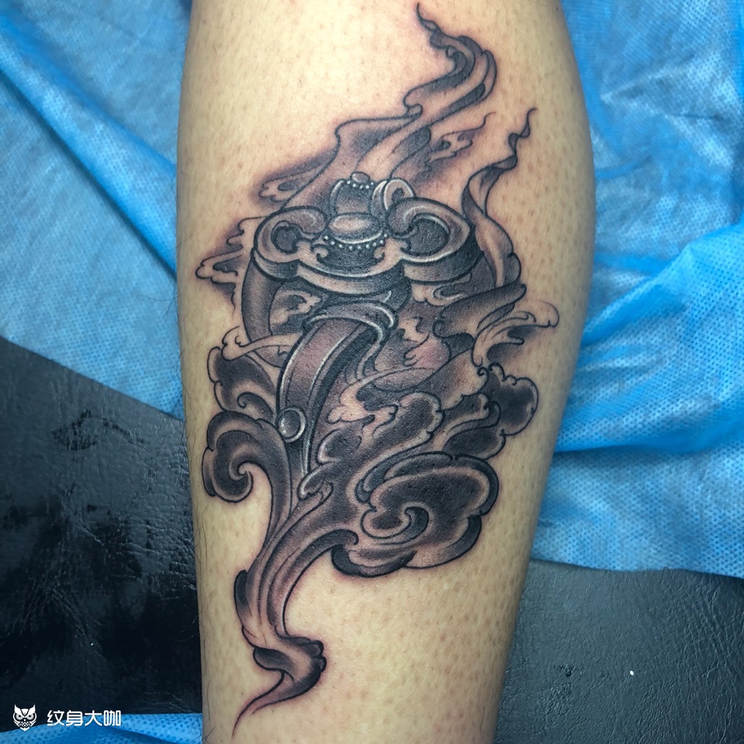 如意_纹身图案手稿图片_hf-ink牙膏的纹身作品集