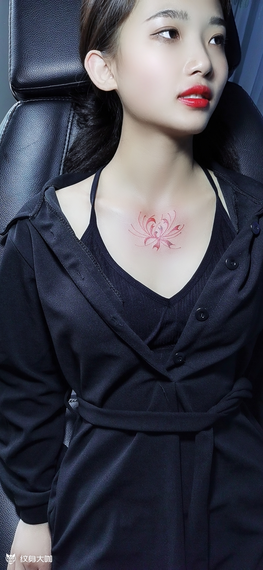 胸口 彼岸花_纹身吧社区 - 纹身大咖