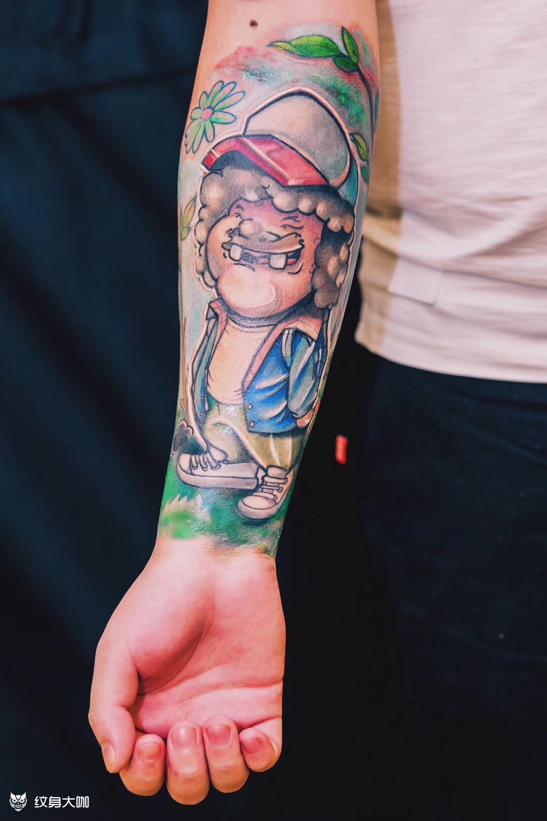 new school小胖子_纹身图案手稿图片_小豆的纹身作品集
