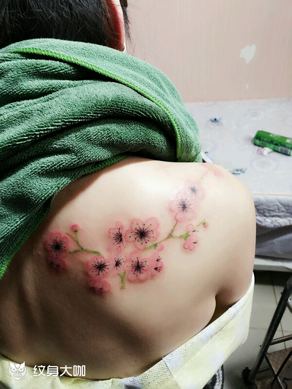 梅花烙_纹身图案手稿图片_傅聂辉的纹身作品集