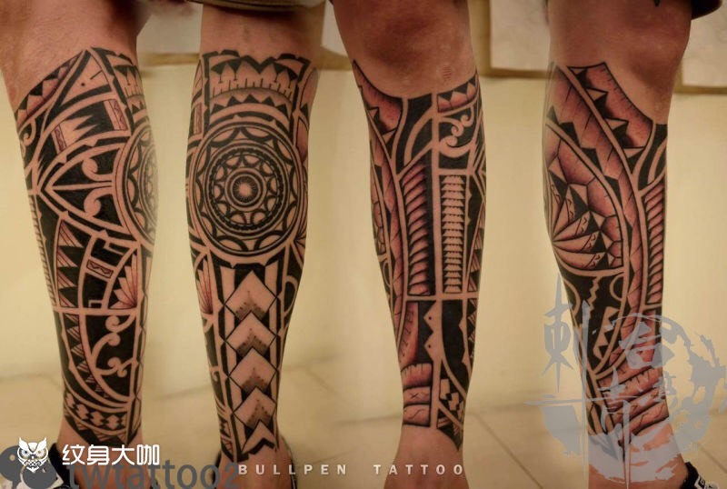 萨摩亚图腾_纹身图案手稿图片_天龙堂的纹身作品集
