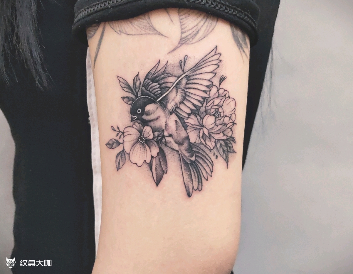 小鸟92_纹身图案手稿图片_老蒋的纹身作品集