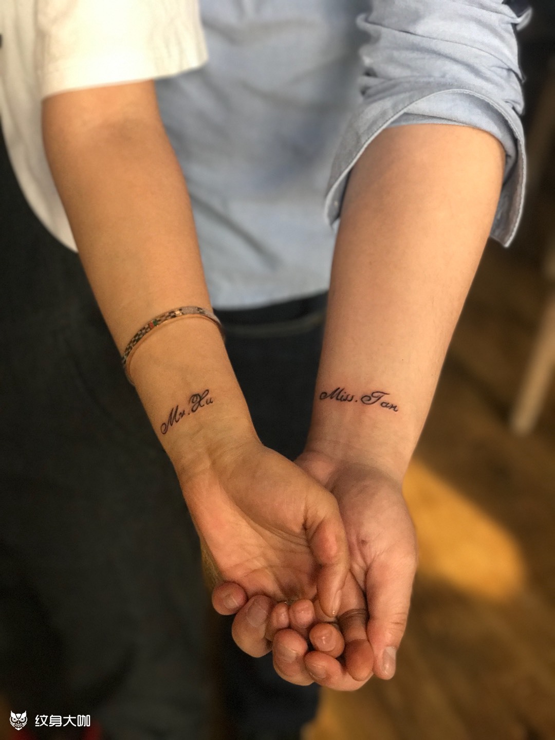 情侣纹身.英文字母.