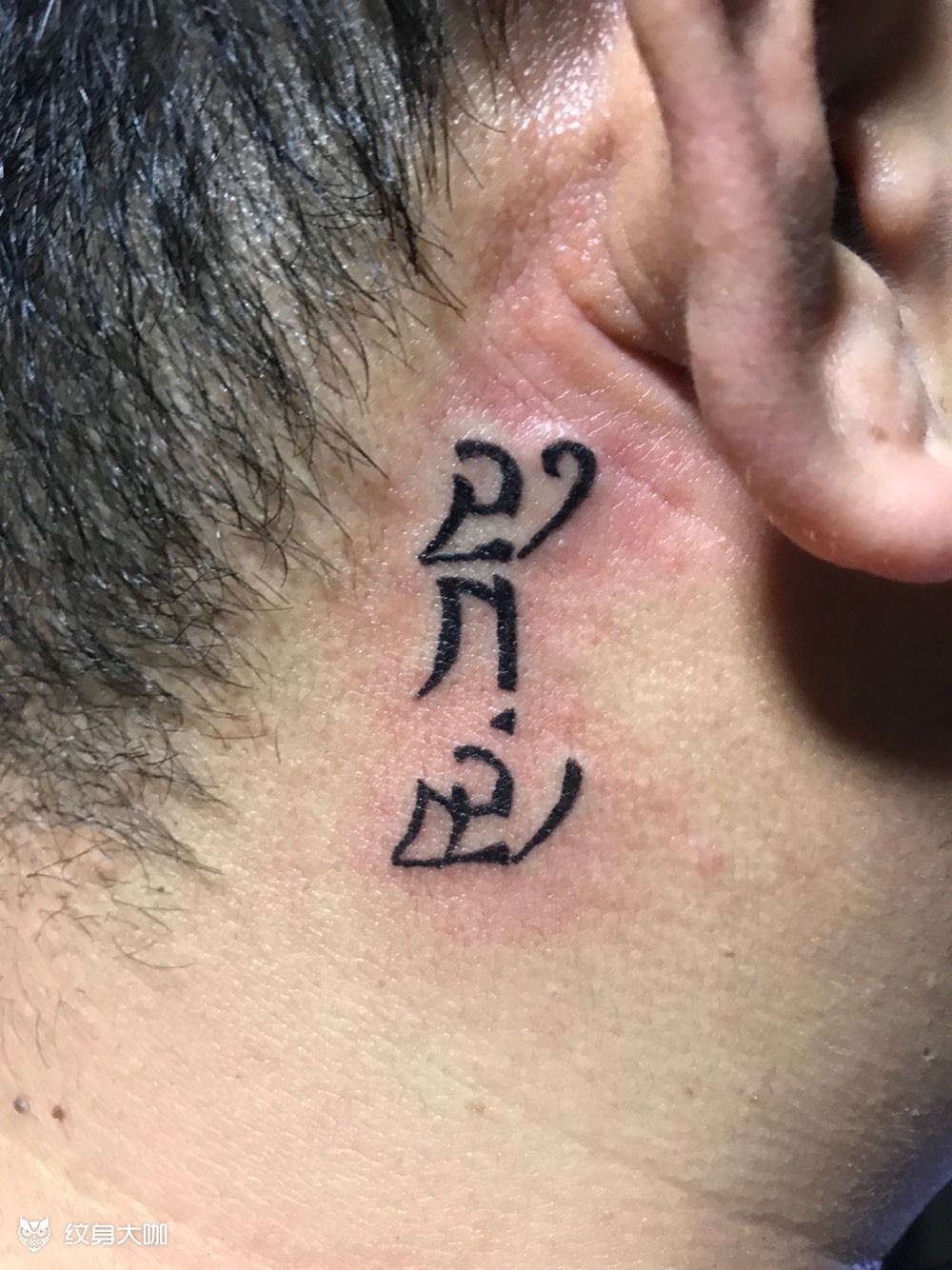 耳后藏文_纹身图案手稿图片_伟 刺 的纹身作品集