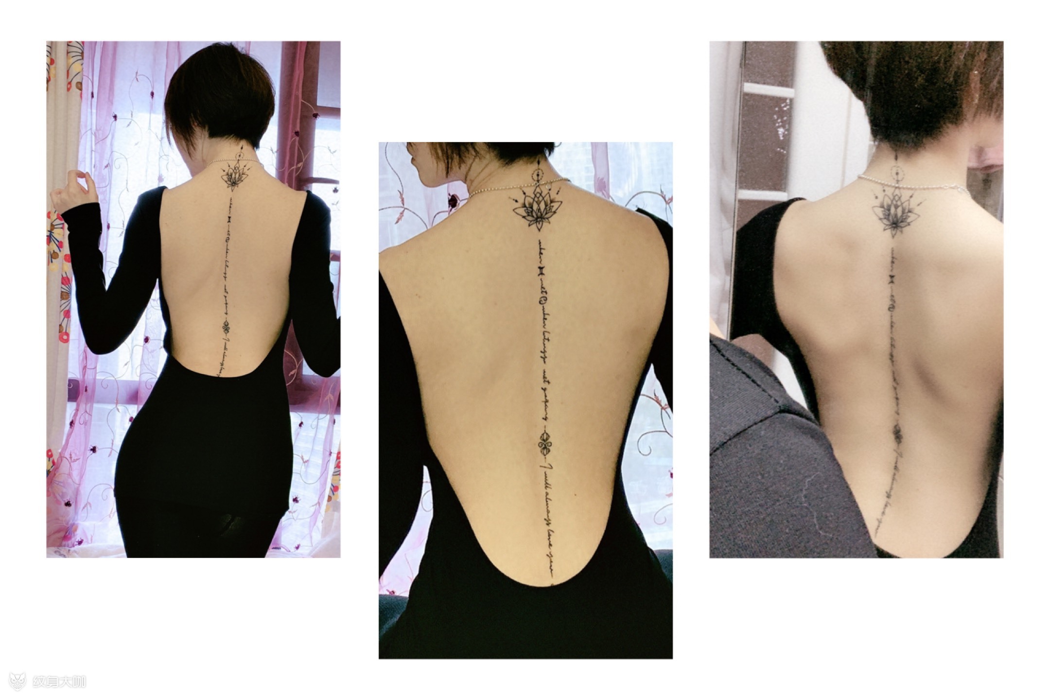 性感美背_纹身图案手稿图片_柯的纹身作品集