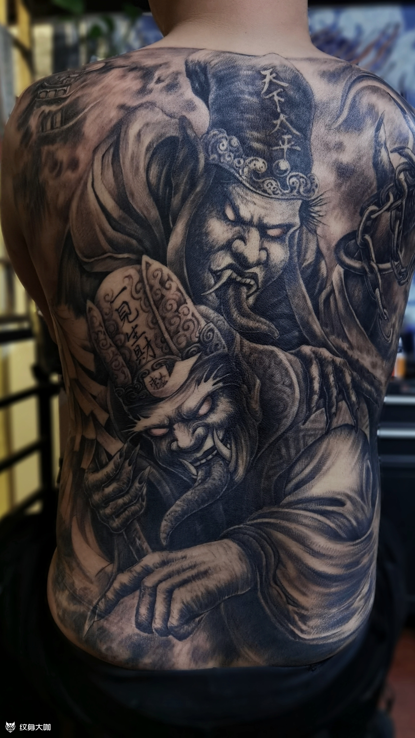 黑白无常_纹身图案手稿图片_北国刺客的纹身作品集