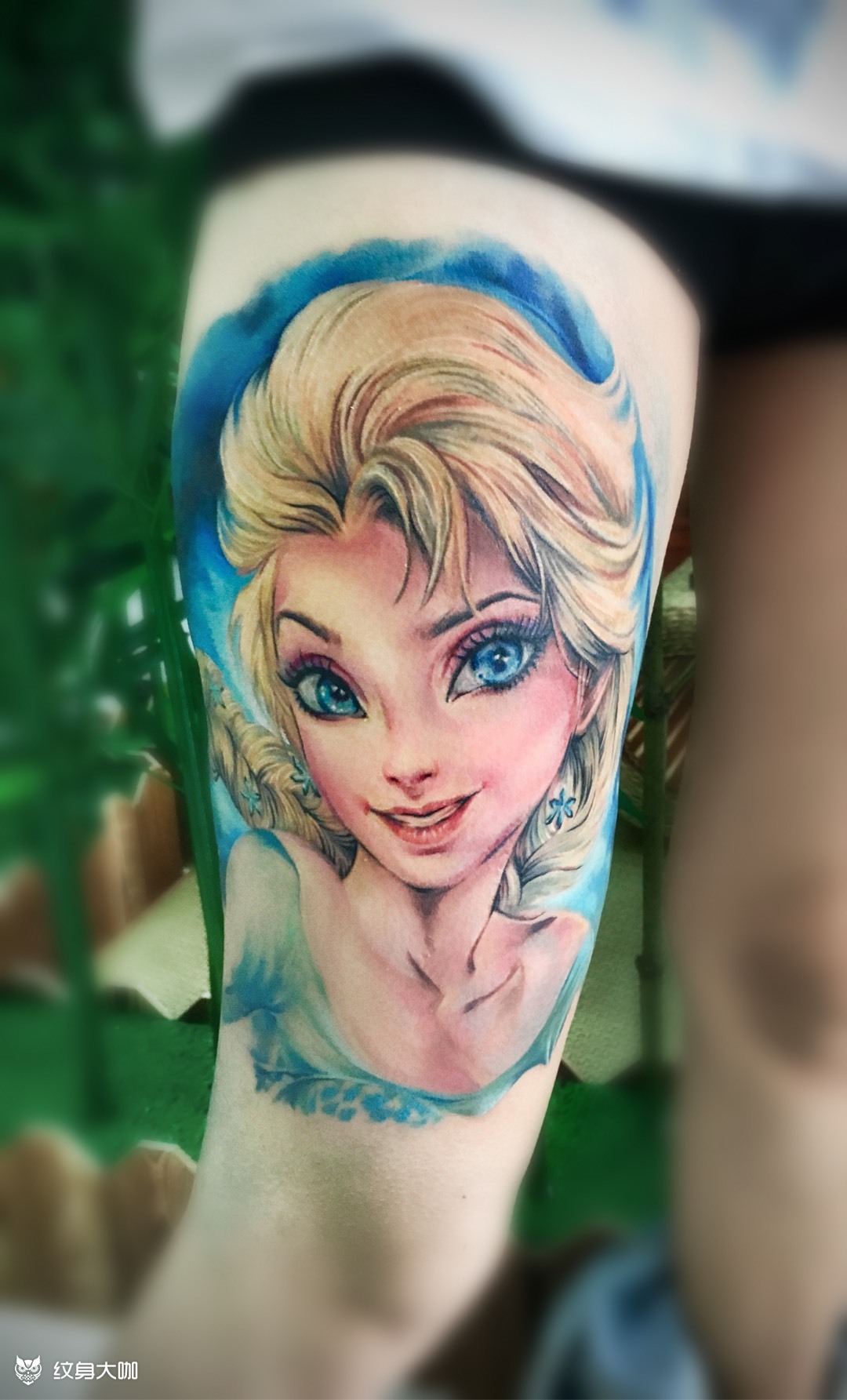 艾莎_纹身图案手稿图片_金子的纹身作品集