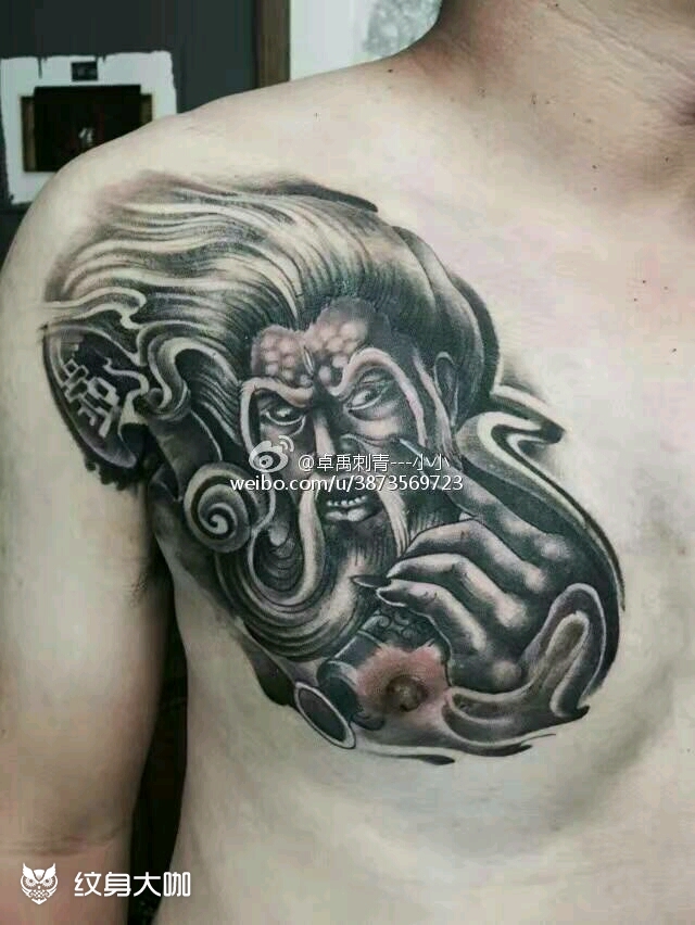 姜太公_纹身图案手稿图片_小彬的纹身作品集