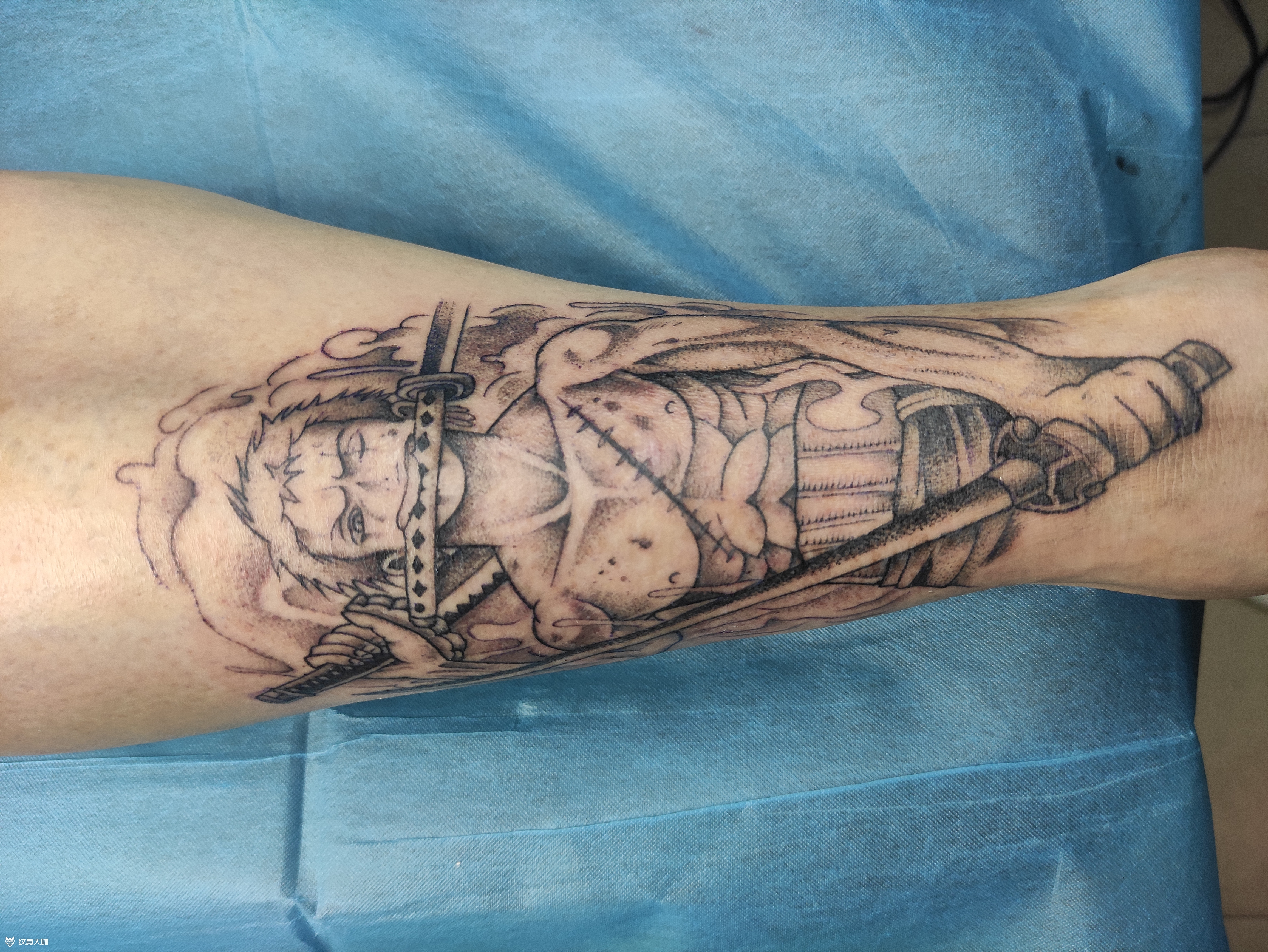 索隆_纹身图案手稿图片_路志刚的纹身作品集