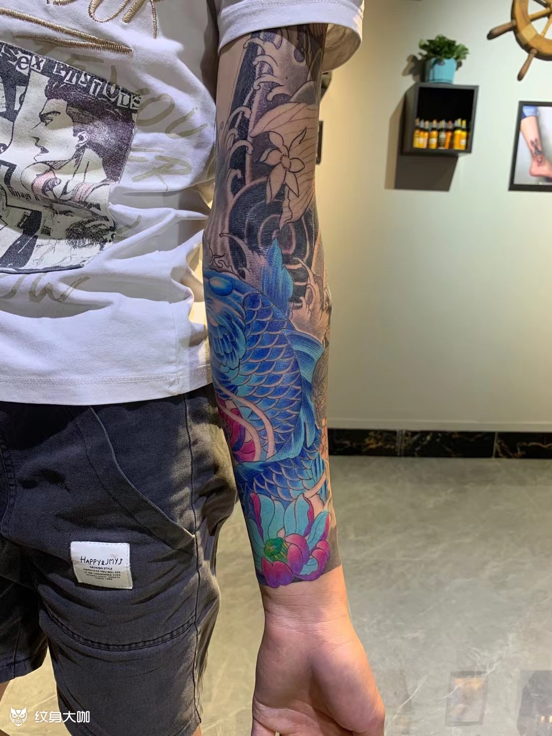 鲤鱼花臂进行中