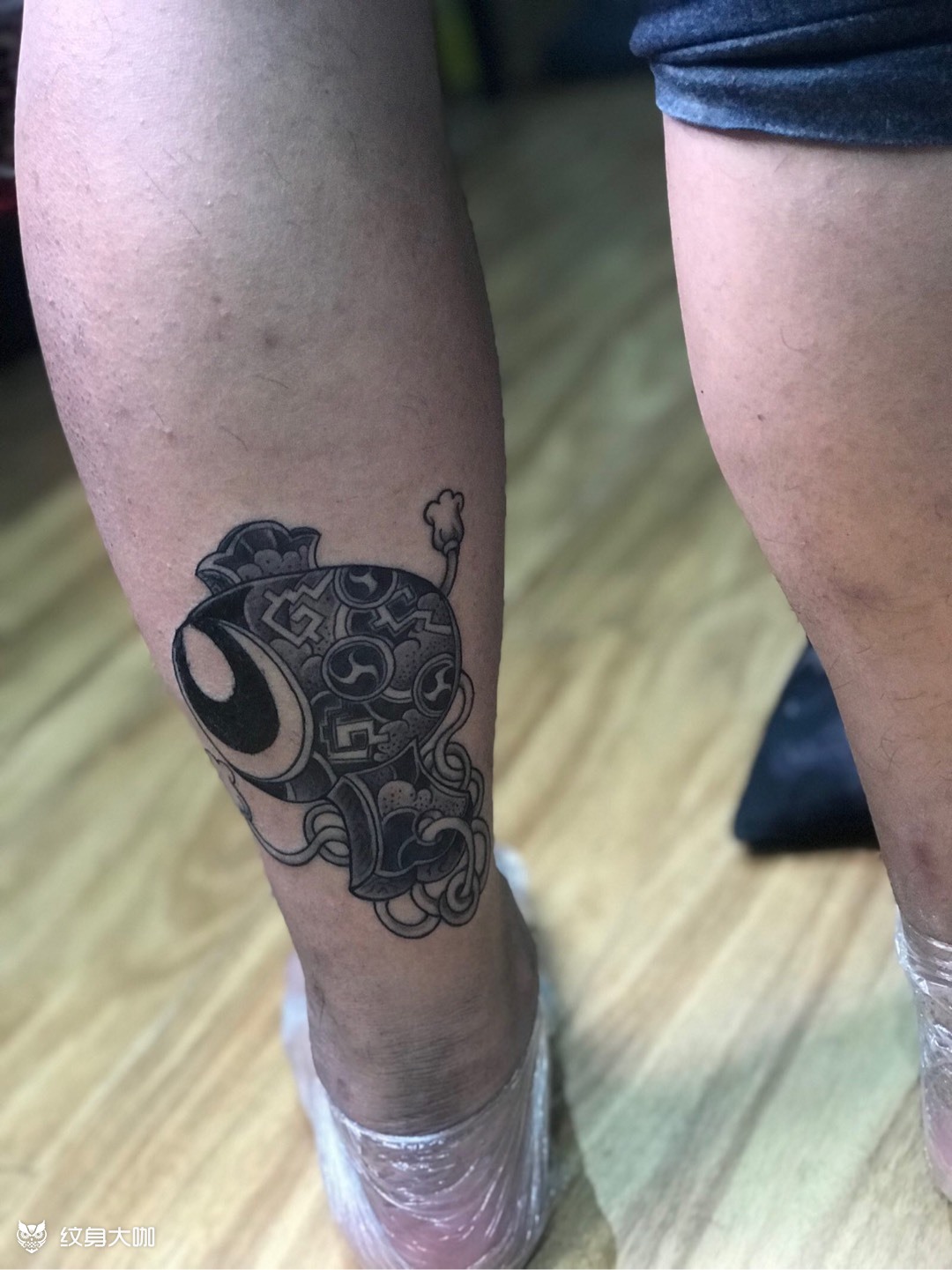 今工:福锤 黑灰底完成(未完成_纹身吧社区 - 纹身大咖