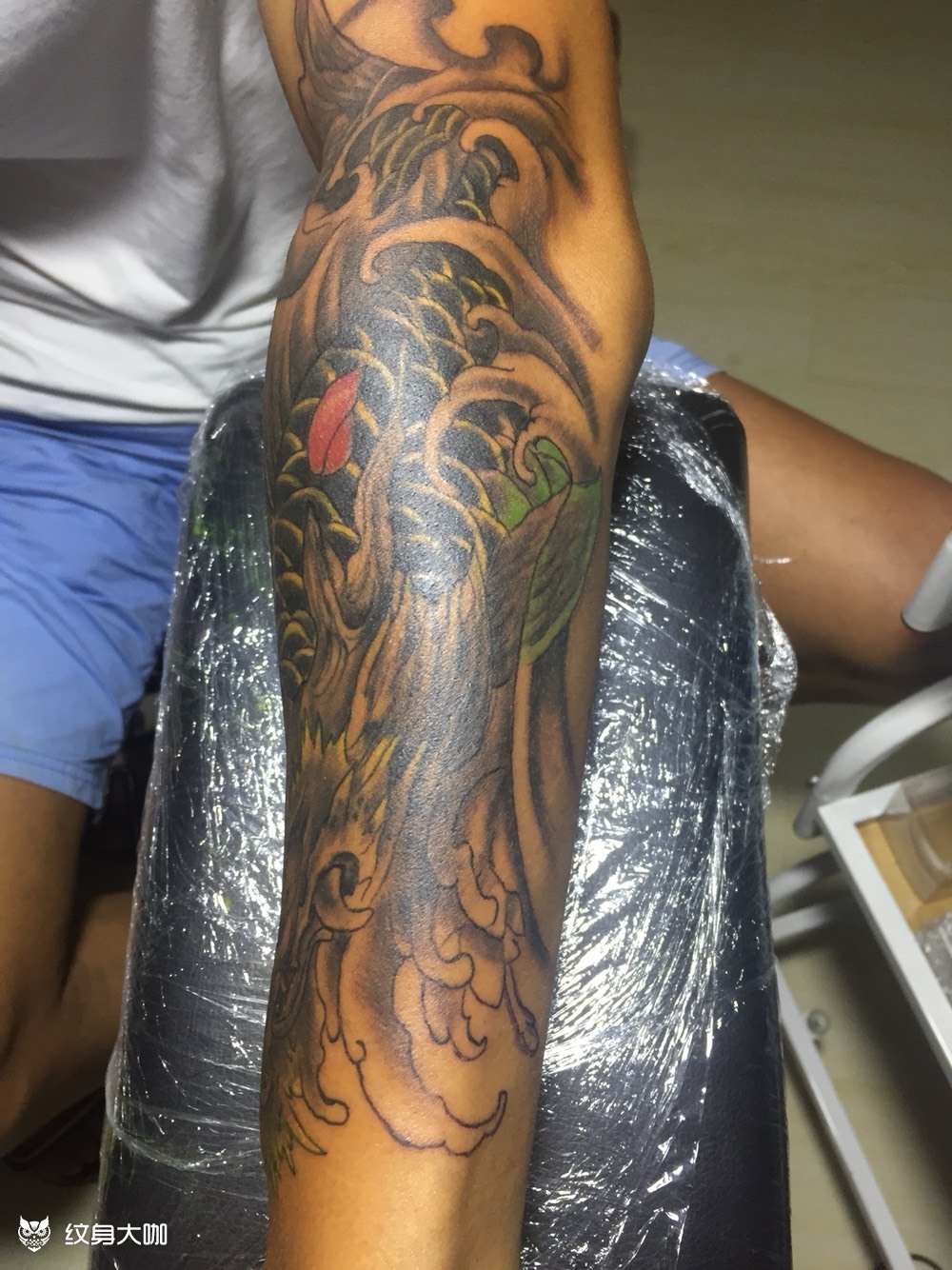 鰲魚_紋身圖案手稿圖片_長紋 tattoo的紋身作品集