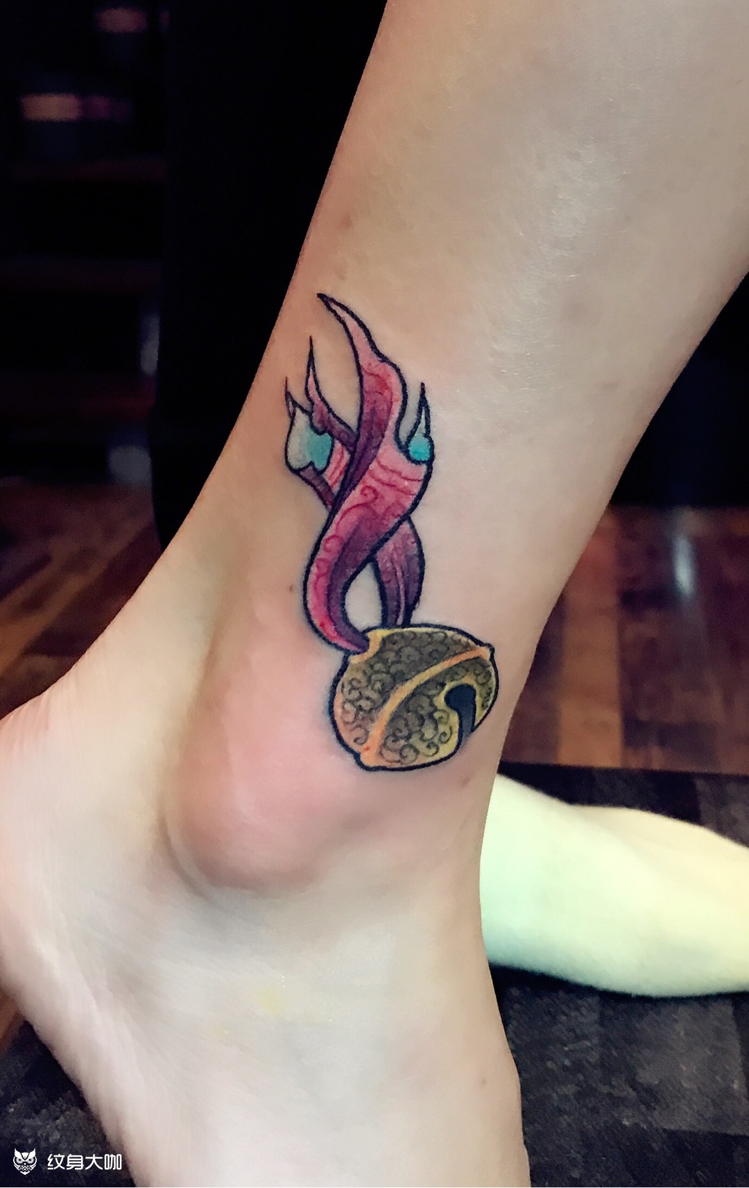 铃铛纹身_纹身图案手稿图片_陈朋的纹身作品集