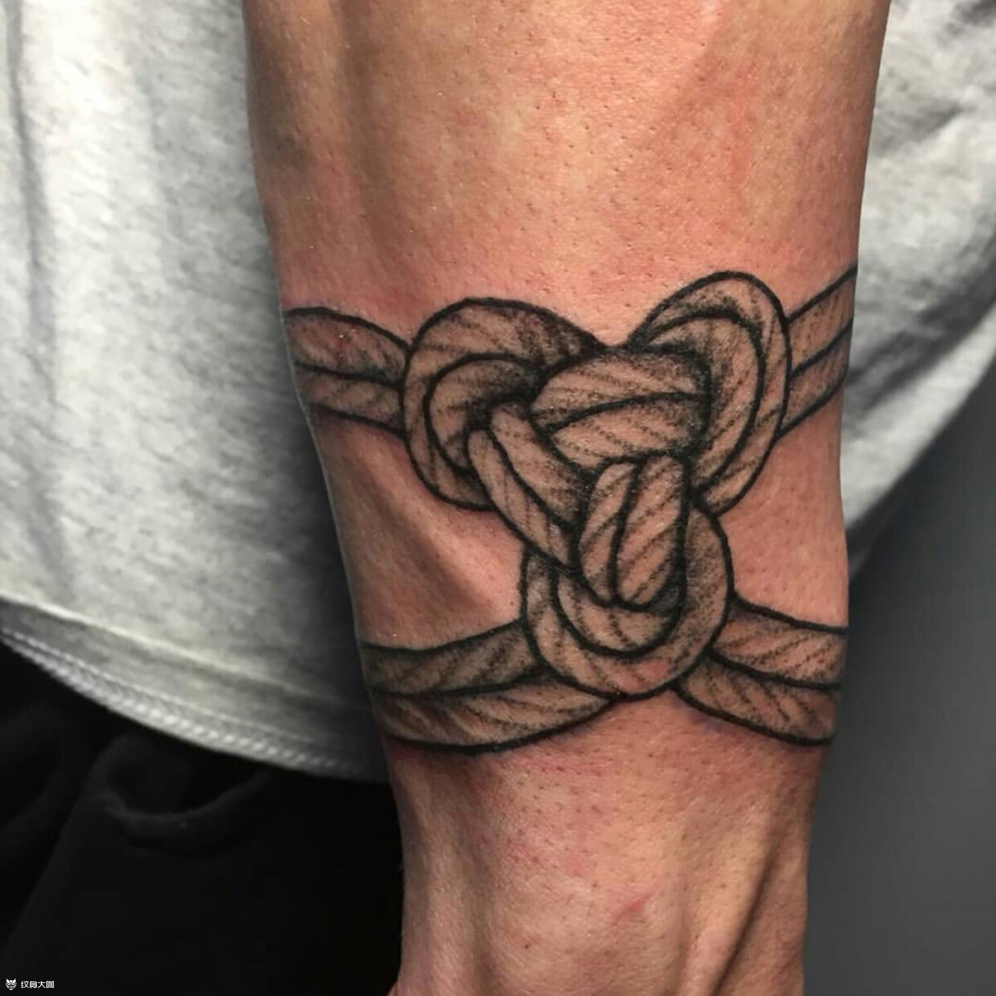 绳结_纹身图案手稿图片_ff范范的纹身作品集