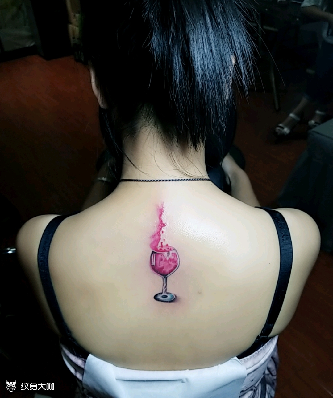 酒杯_纹身图案手稿图片_阿杰的纹身作品集