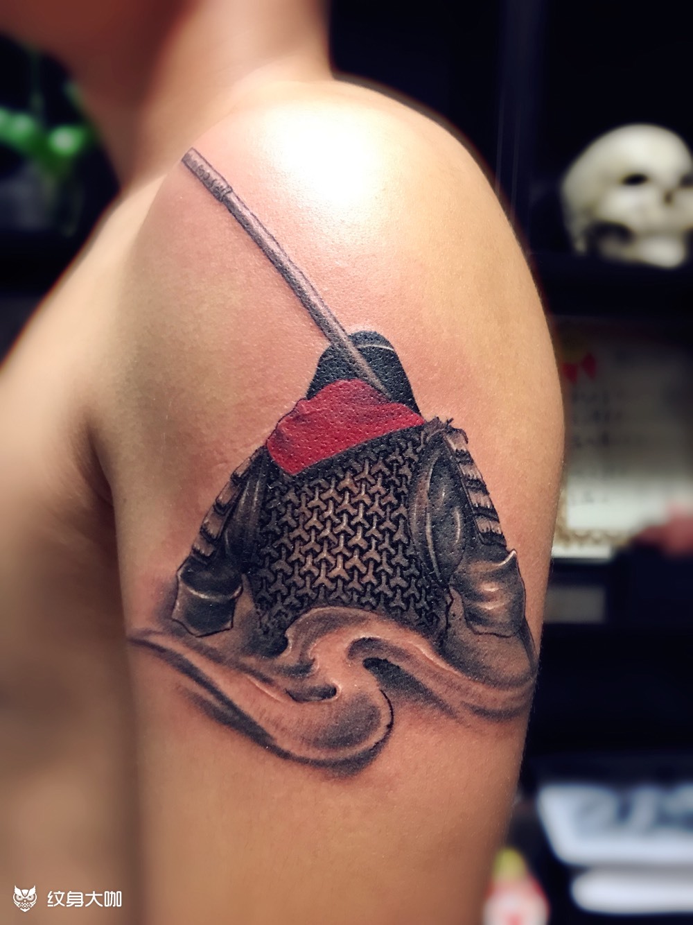 大臂 至尊宝_纹身图案手稿图片_洪生的纹身作品集