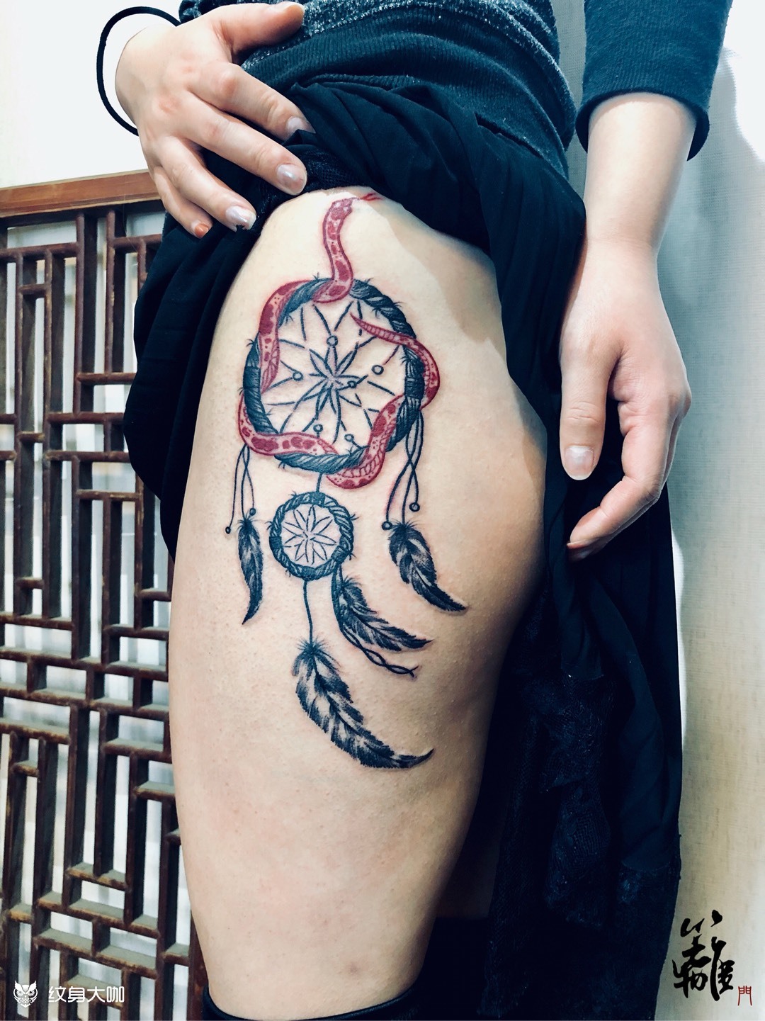 捕梦网_纹身图案手稿图片_兎兎的纹身作品集