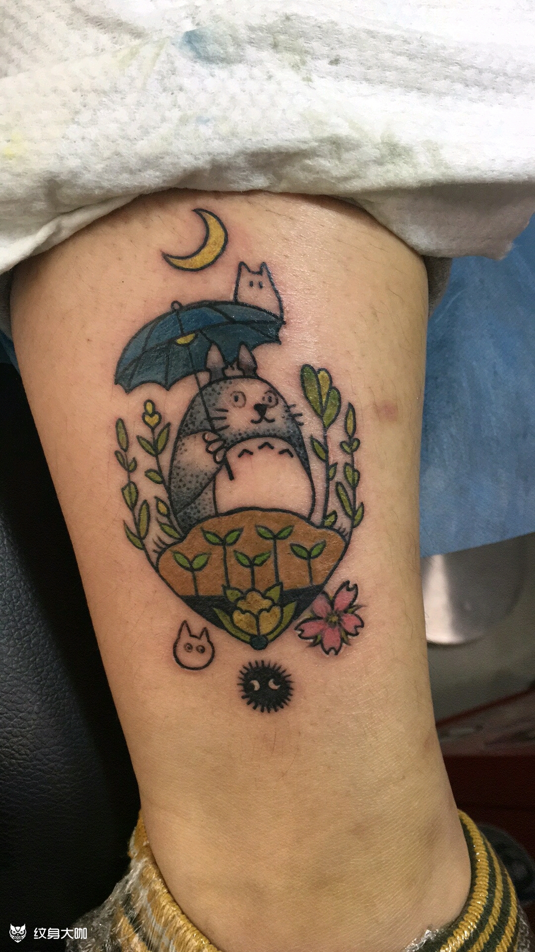 宫崎骏龙猫_纹身图案手稿图片_北斋tattoo的纹身作品集