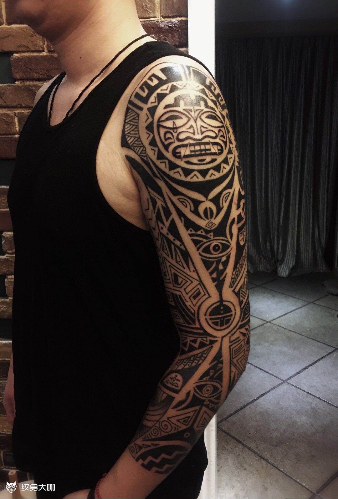 玛雅图腾_纹身图案手稿图片_陈超的纹身作品集