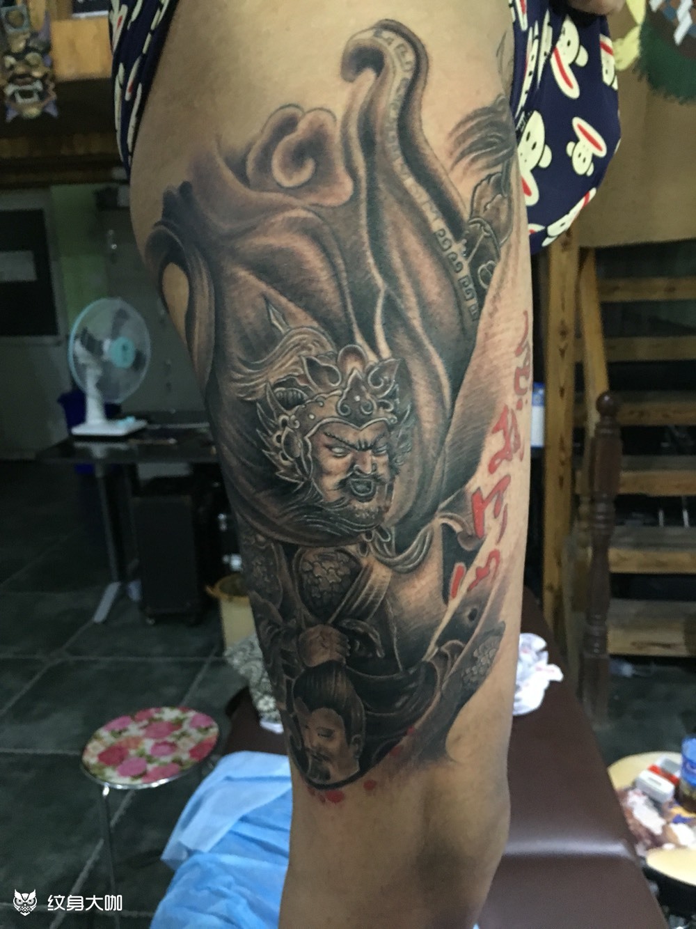 岳飞_纹身图案手稿图片_明哥的纹身作品集