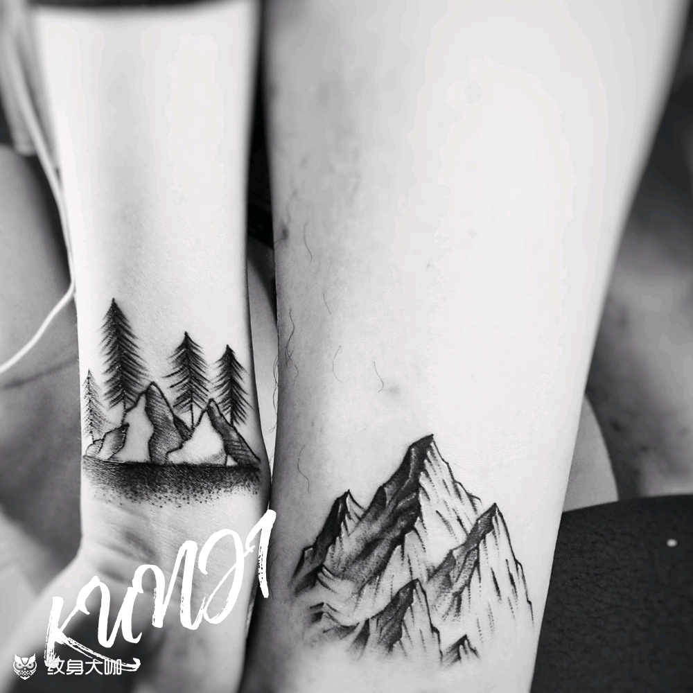 情侣纹身山
